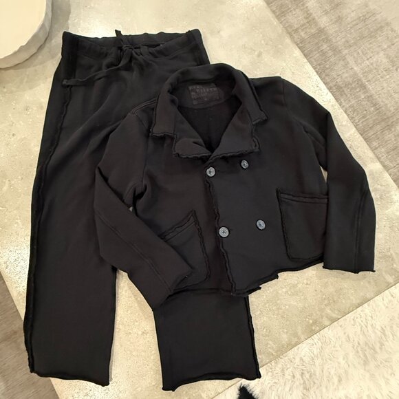 Frank & Eileen Mini Belfast and Bella Sweatpant set Exc Cond $566 retail! black - Picture 2 of 9